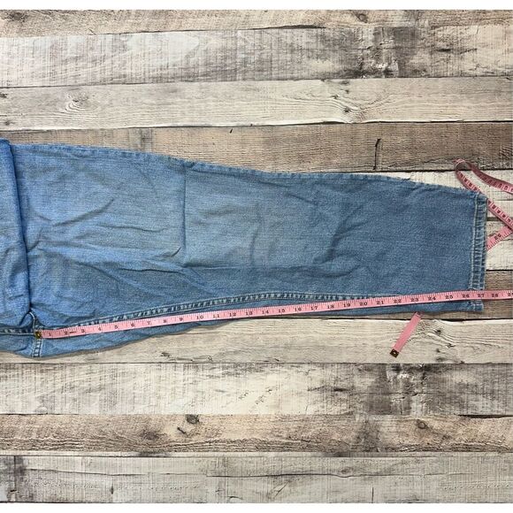 Urban Outfitters BDG The Mom Jean Straight Leg High Rise Blue Denim Jeans 32W - Picture 5 of 11
